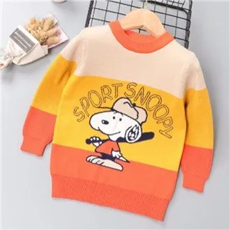 만화 동물 어린이 스웨터