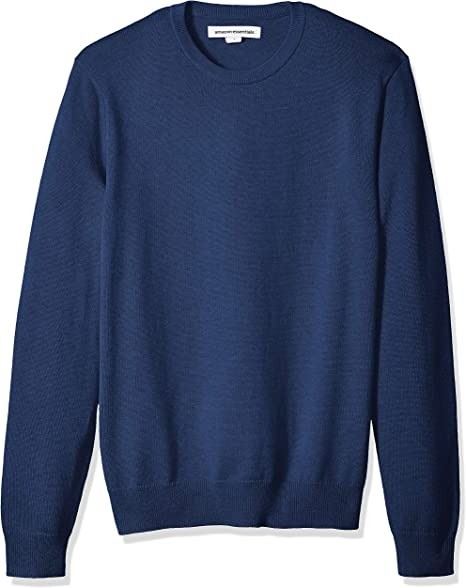 Solid Color Men's Crewneck Sweater